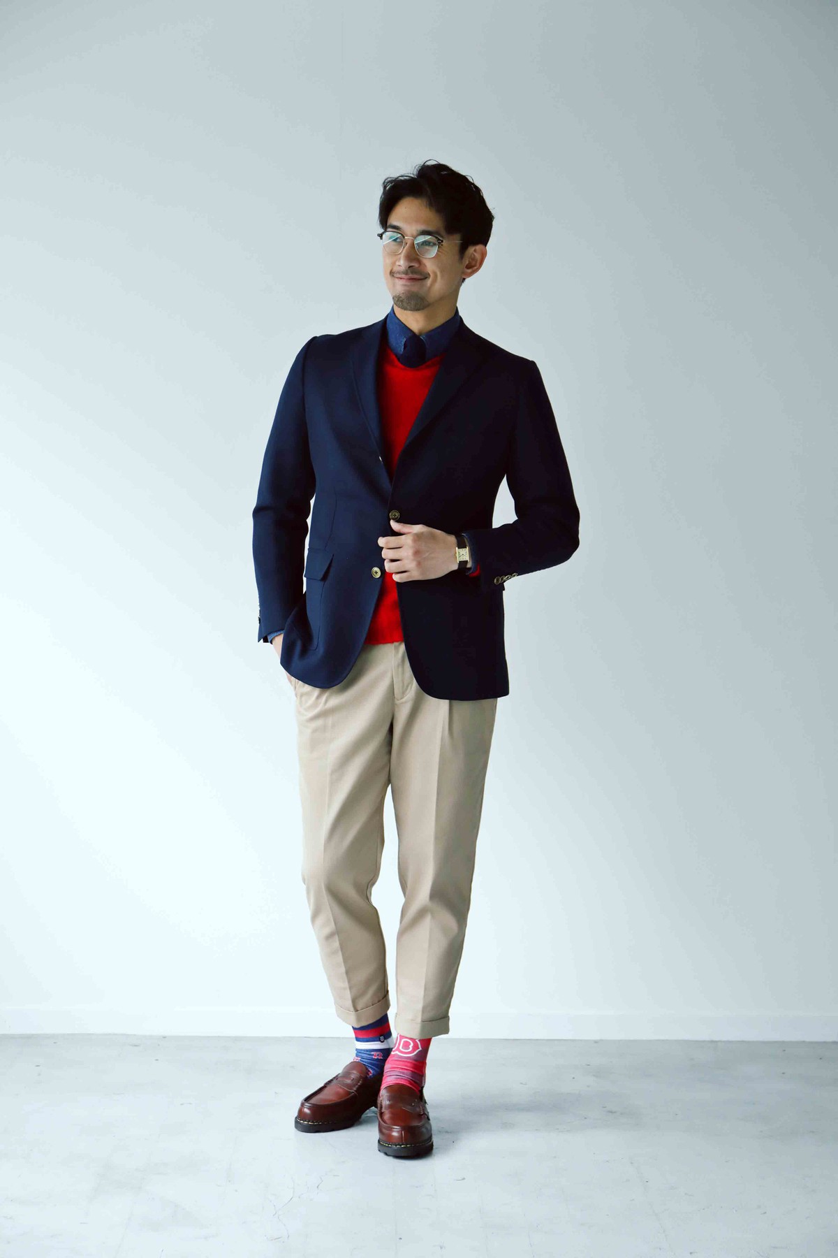 プレッピー全身