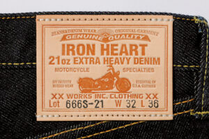 【アイアンハート(IRON HEART)の傑作ジーンズ】ヘビーオンスならではの力強い色落ちに期待。