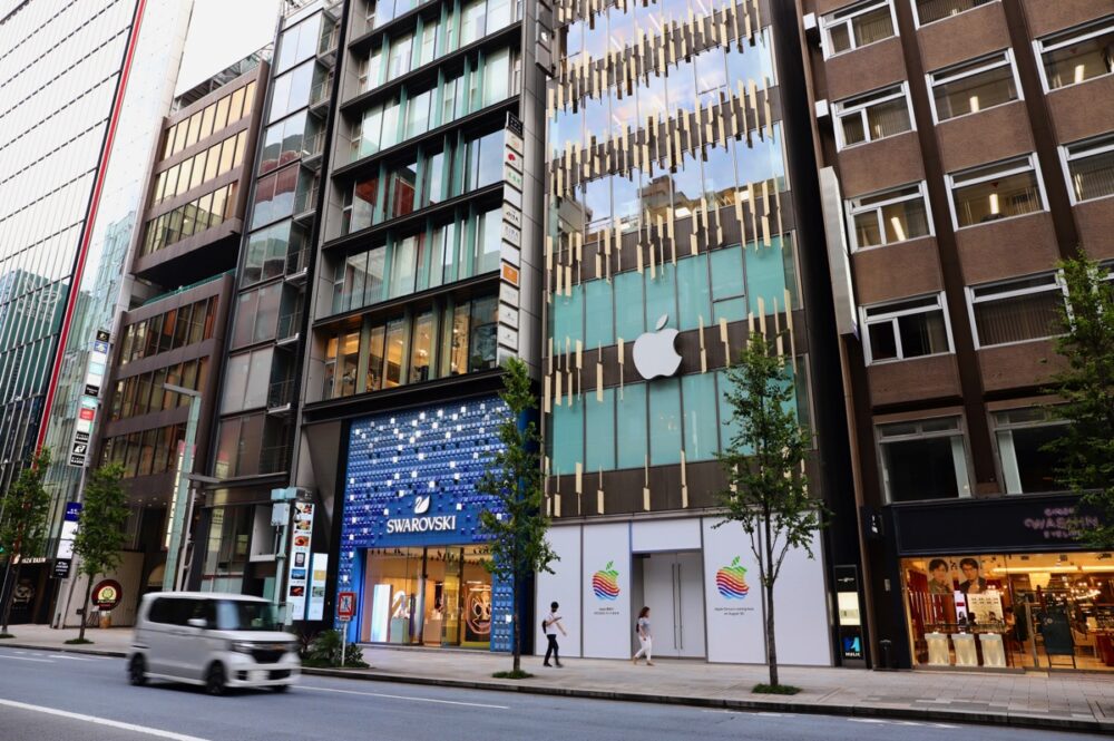 現Apple銀座と、8月30日から稼働する仮設Apple銀座店（8丁目）に行ってみた