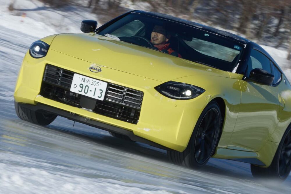 フェアレディZで大スピン！　日産女神湖氷上試乗会でe-4ORCEの凄さを体験！