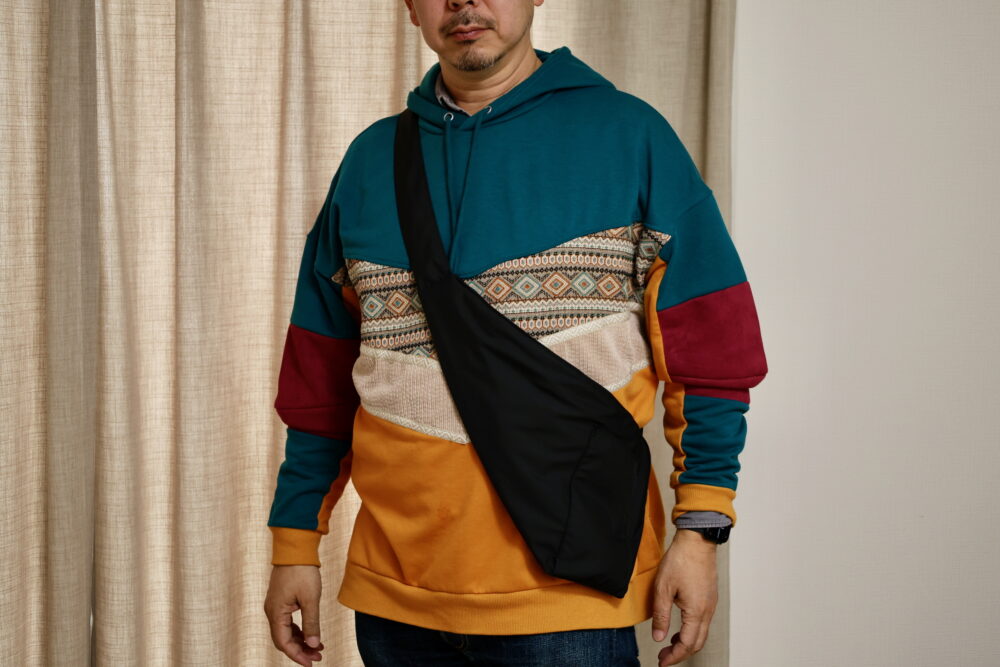 abrAsus の『お財布ショルダー』使ってみた。これは着るポケットだ