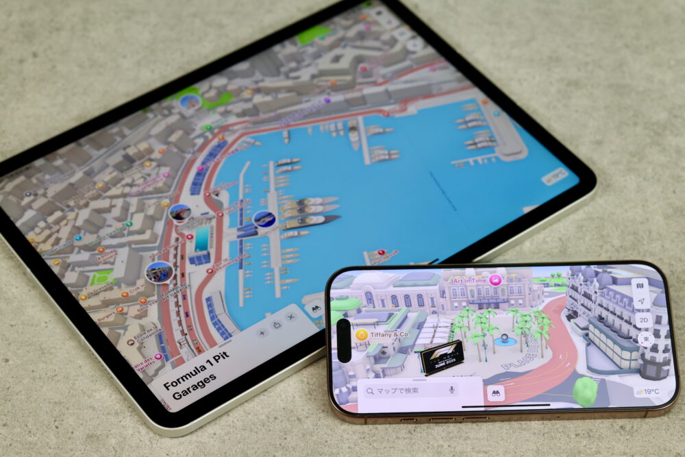アップル、映画『F1/エフワン』キャンペーンで、『マップ』アプリのモナコに新体験