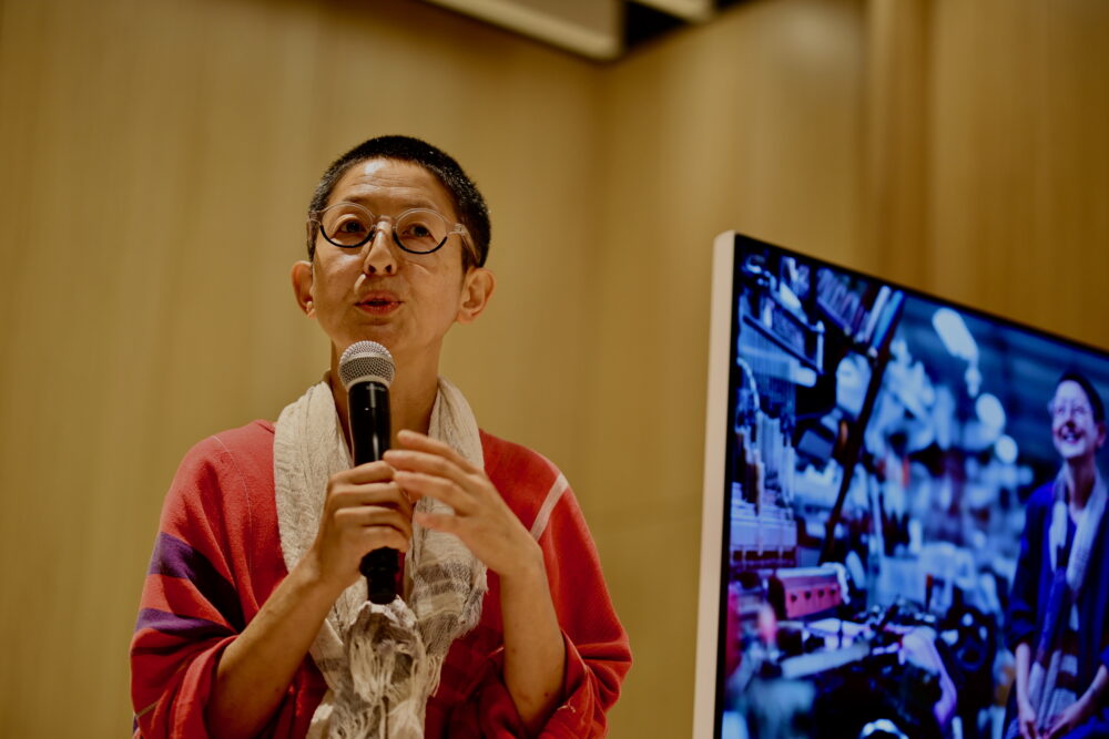 Apple梅田が、ビジネスユーザー向けに特別内覧会。播州織の玉木新雌を紹介