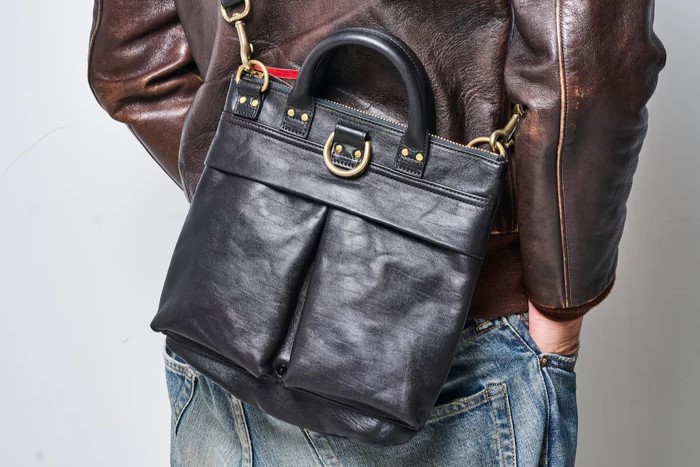 池田工芸×Lightning 純国産「赤茶芯」ホースハイド RED T-Core Leather Lover Minimet Bag【公式オンライン限定】