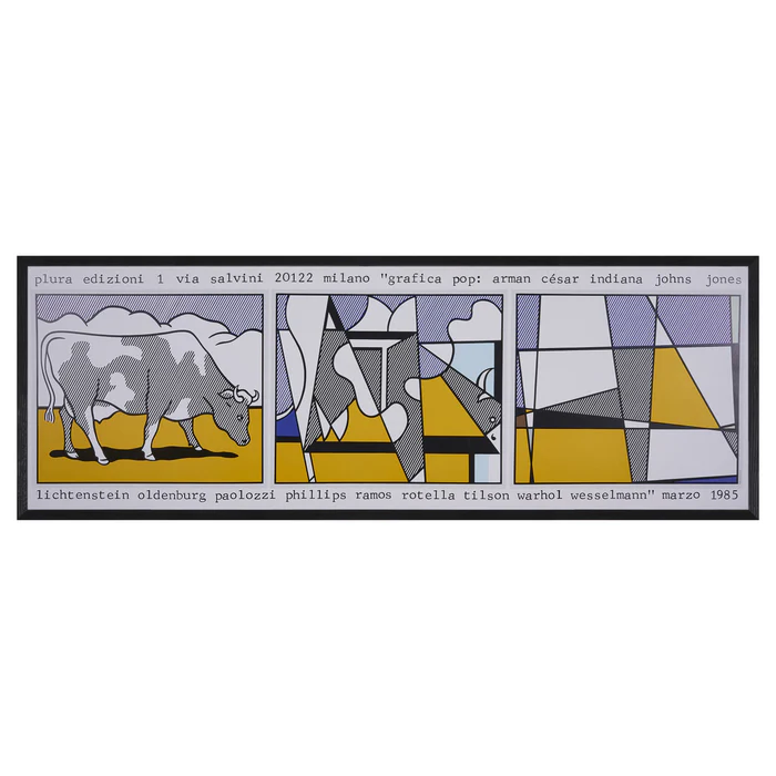 plura edizioni 1 via salvini 20122 milano “grafica pop” 1985 / ロイ・リキテンスタイン