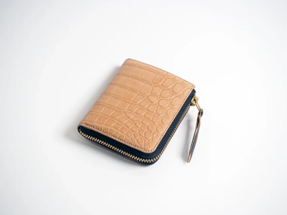 池田工芸 × Lightning「ヌメ革」クロコダイル L字ファスナーウォレット【公式オンライン限定】